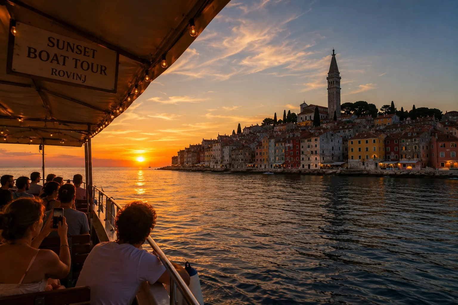 Sunset boat tour Rovinj